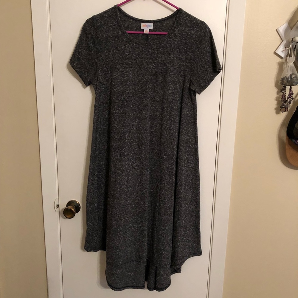 LulaRoe Carly (XS) - Heathered Gray